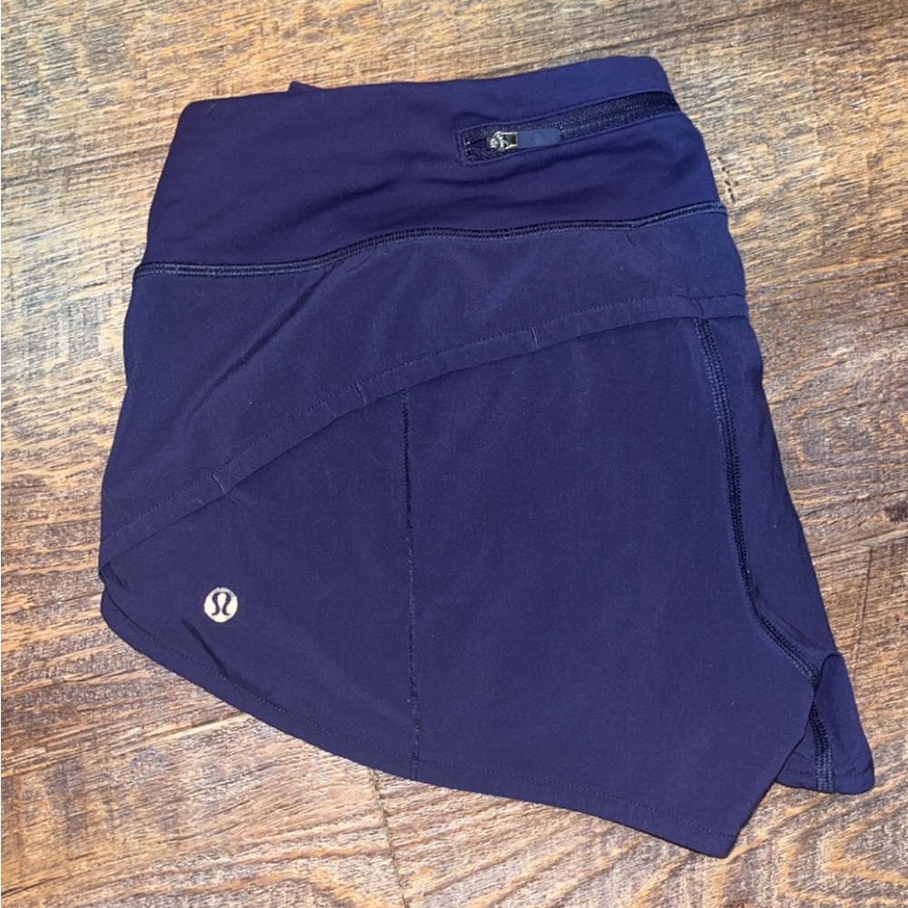 lululemon Dark Purple Speed Up Shorts 2.5” inseam - size 6